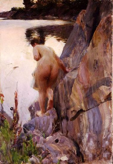 Anders Zorn Sommerabend oil painting image